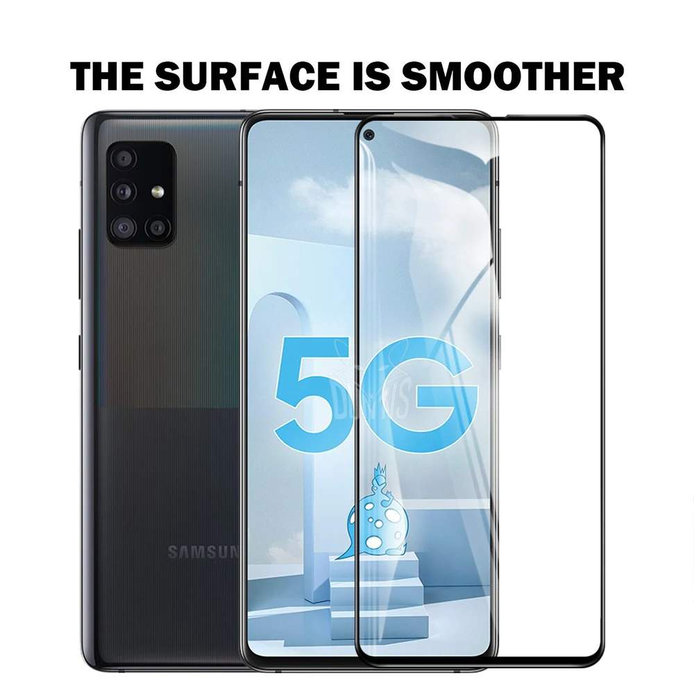 

New 9D Tempered Glass For Samsung Galaxy A51 5G Full Cover Screen Protector tempered glass For Samsung A51 5G UW glass film