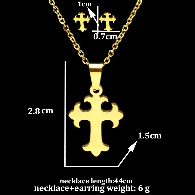 Роскошные комплекты fengnee из нержавеющей стали набор украшений для женщин Love Gold