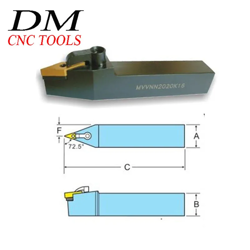 

1 шт. MVVNN 1616K16/2020K16/2525M16/3232P16, внешний токарный станок с ЧПУ, держатель инструмента для токарного станка VNMG1604