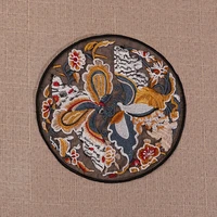 chinese culture round chinese style butterflies flying patch for clothing sew motif applique for backpack jacket clothes