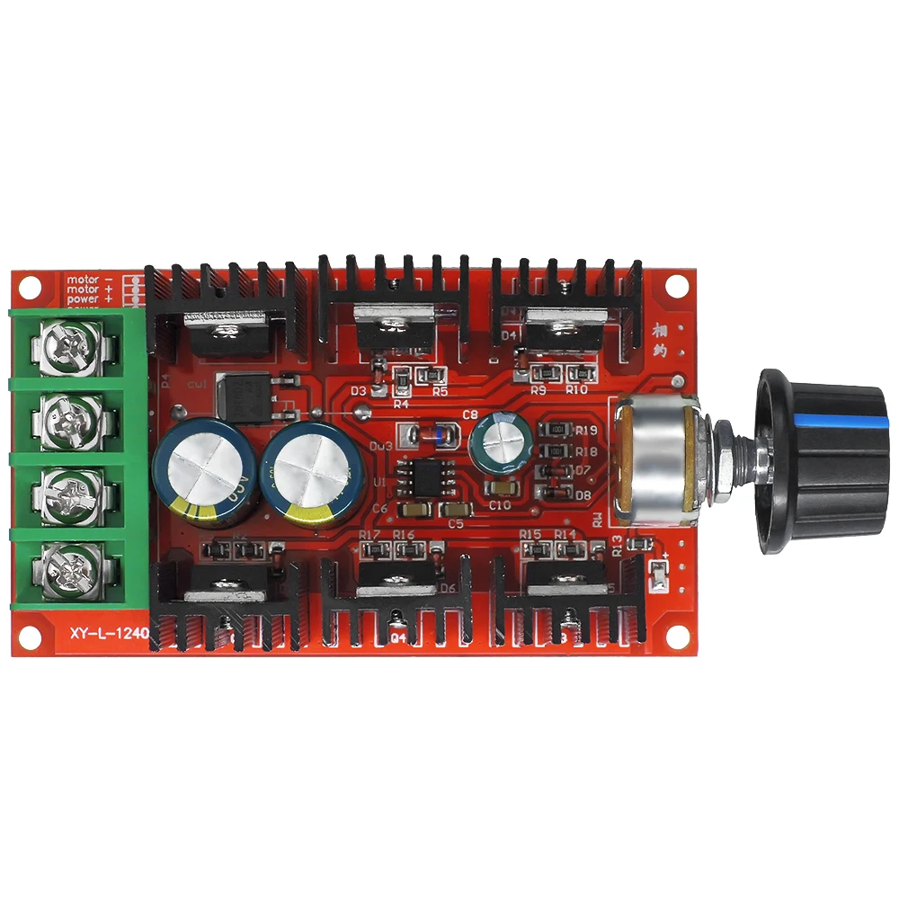 2000W DC 12V 24V 48V MAX 40A контроллер скорости двигателя постоянного тока PWM регулятор