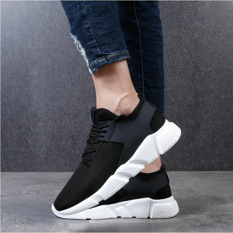 Черные мужские кроссовки; Летние кроссовки; zapatillas hombre; дышащая повседневная обувь; легкая дышащая обувь; TD-11