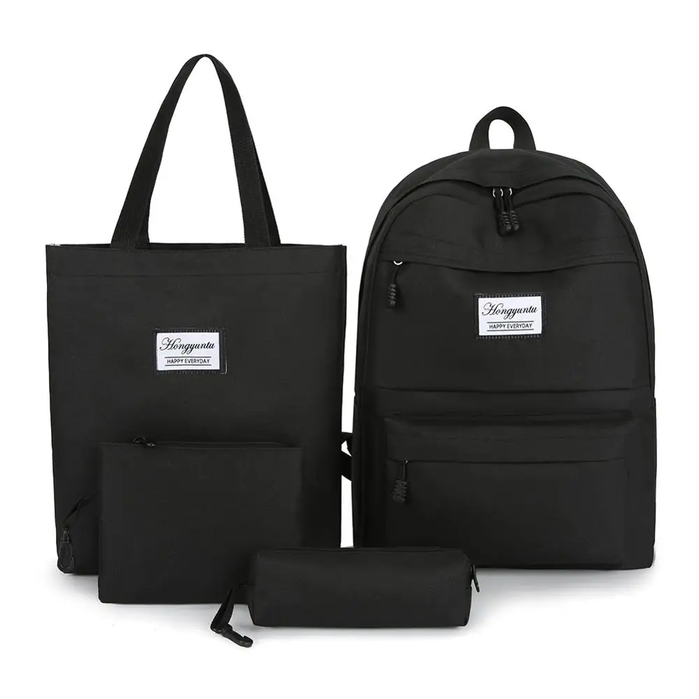 4 шт./компл. женский модный нейлоновый рюкзак женские повседневные