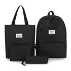 4 шт.компл., женский модный нейлоновый рюкзак, женские повседневные водонепроницаемые Наплечные сумки для девочек-подростков, школьная сумка, рюкзак