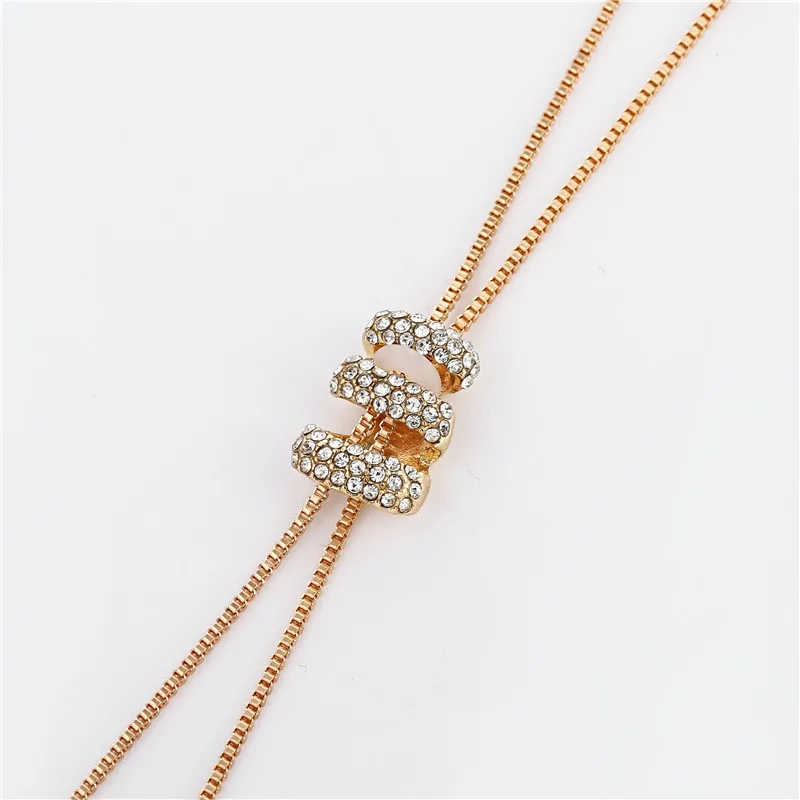 

Fashion Gold Silver Color Long Tassel Rhinestone Crystal Pearl Long Chain Necklace Sweater Party Necklace New Trendy Jewelry