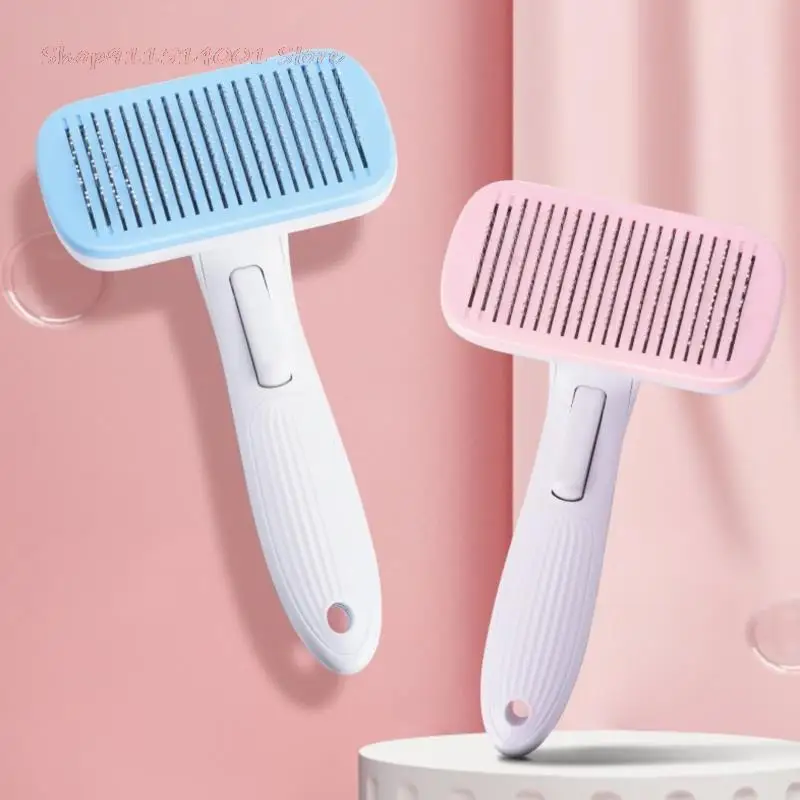 

Щетка для вычесывания шерсти для собак и кошек, инструмент для ухода за шерстью, для длинных матовых и вьющихся питомцев