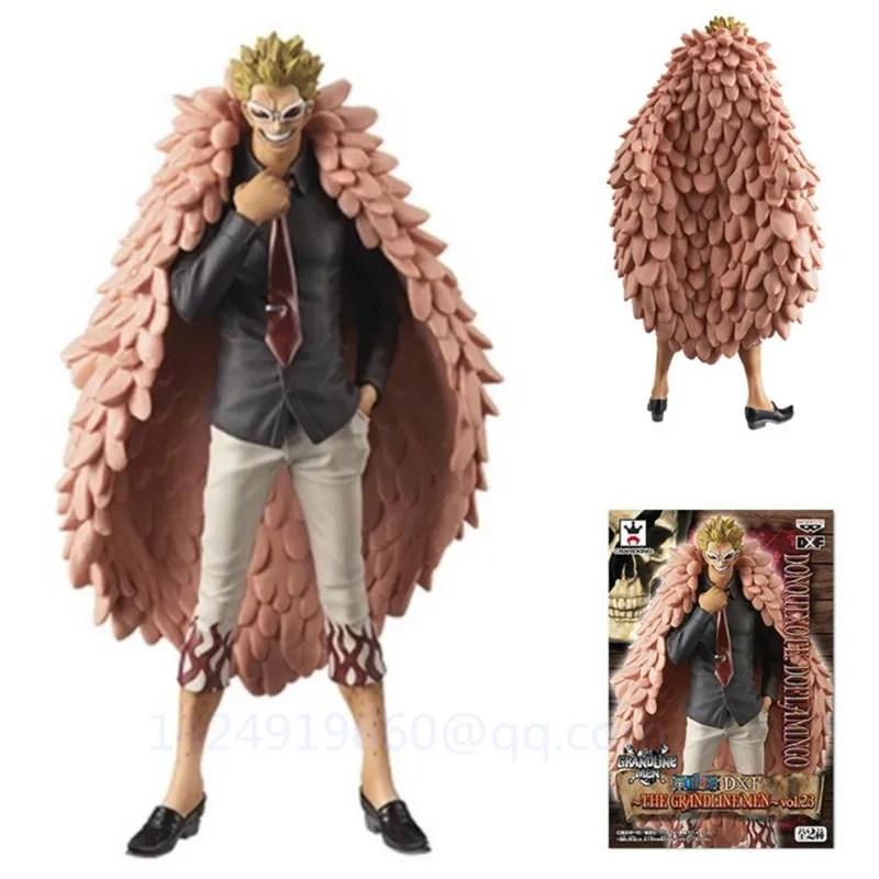 

17CM Anime ONE PIECE Donquixote Doflamingo Thread Suit Battle Ver PVC Action Collectible Model Statue Toy Free Shipping G782
