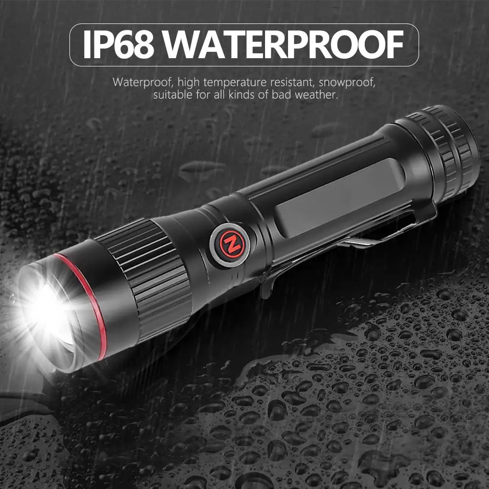 Мощный светодиодный фонарик P8 специальный Z-образный свет USB Перезаряжаемый