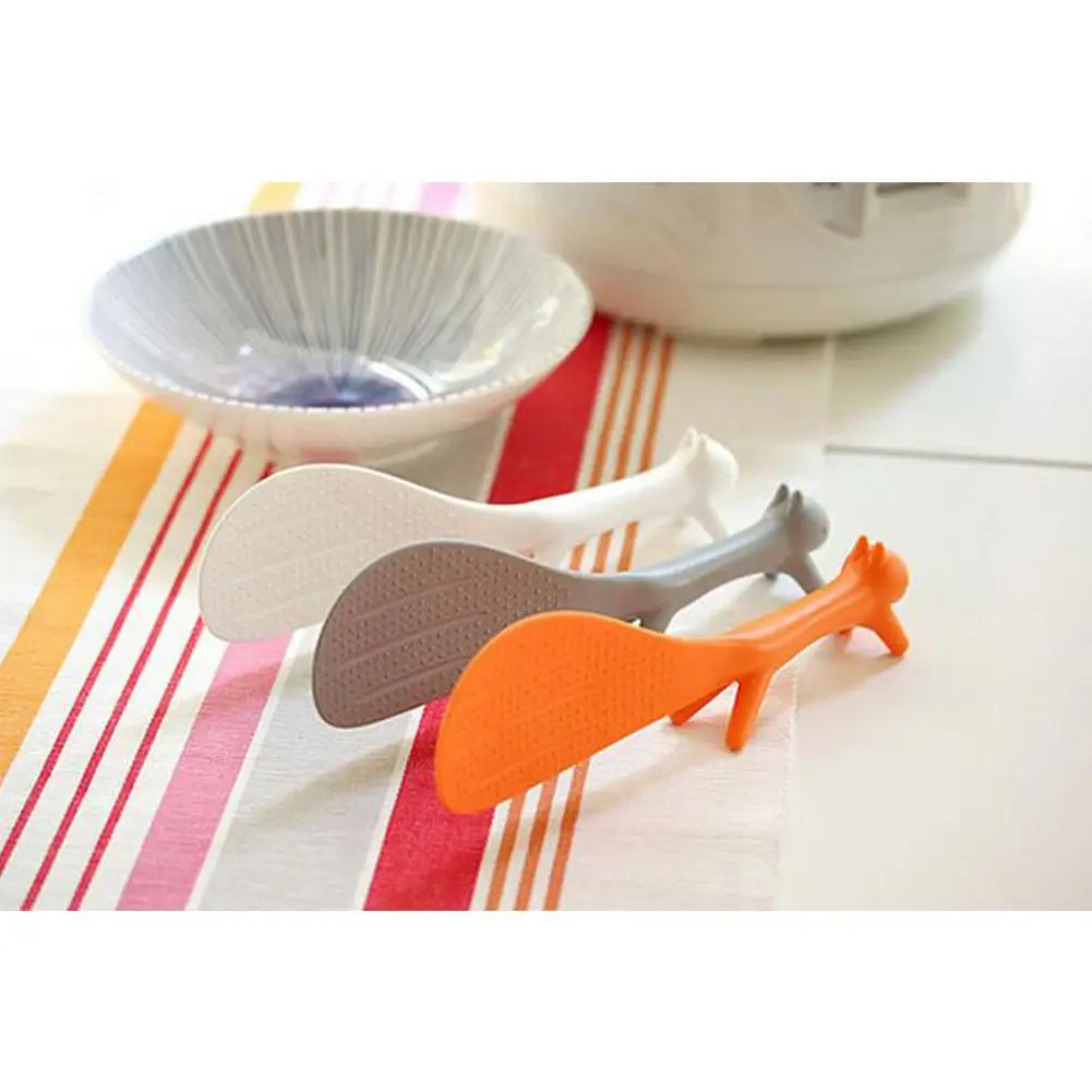 MeterMall 1 шт. милая белка в форме антипригарная стоящая ложка для риса |