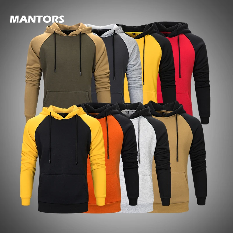 Мужские лоскутные толстовки с капюшоном флисовая толстовка пуловеры для осени и
