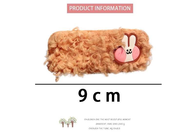 Модные милые заколки из овечьей шерсти с рисунком радуги и единорога для девочек