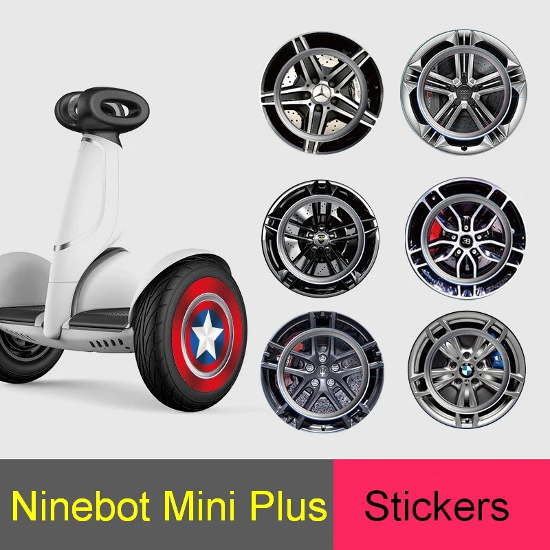 Наклейки на колесо для Ninebot S Plus Xiaomi Mini Segway Balance Scooter | Спорт и развлечения