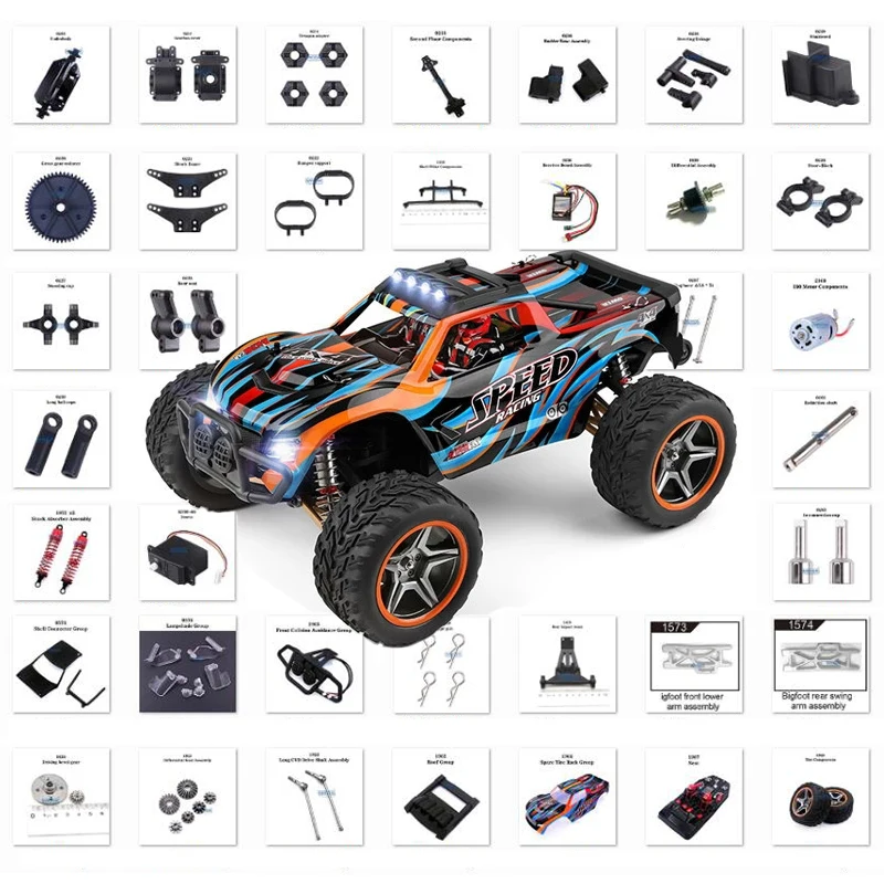 Wltoys 104009 RC автомобильные запчасти 1/10 оригинальная Шестерня/корпус/шина/Защита от