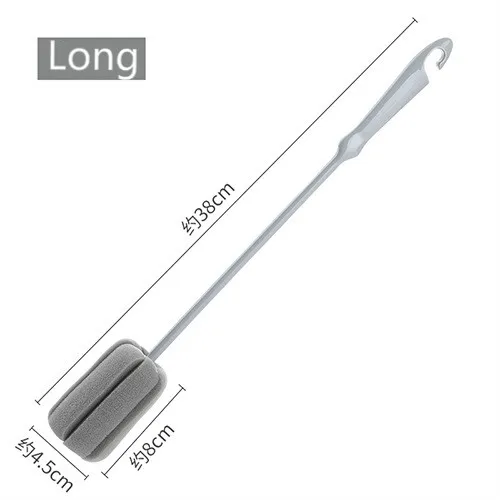 

1PC Cup Brush Long Handle Brush Practical Kitchen Cleaning Tools Sponge Brush for Wineglass Bottle Coffee Tea Glass Cup Mug
