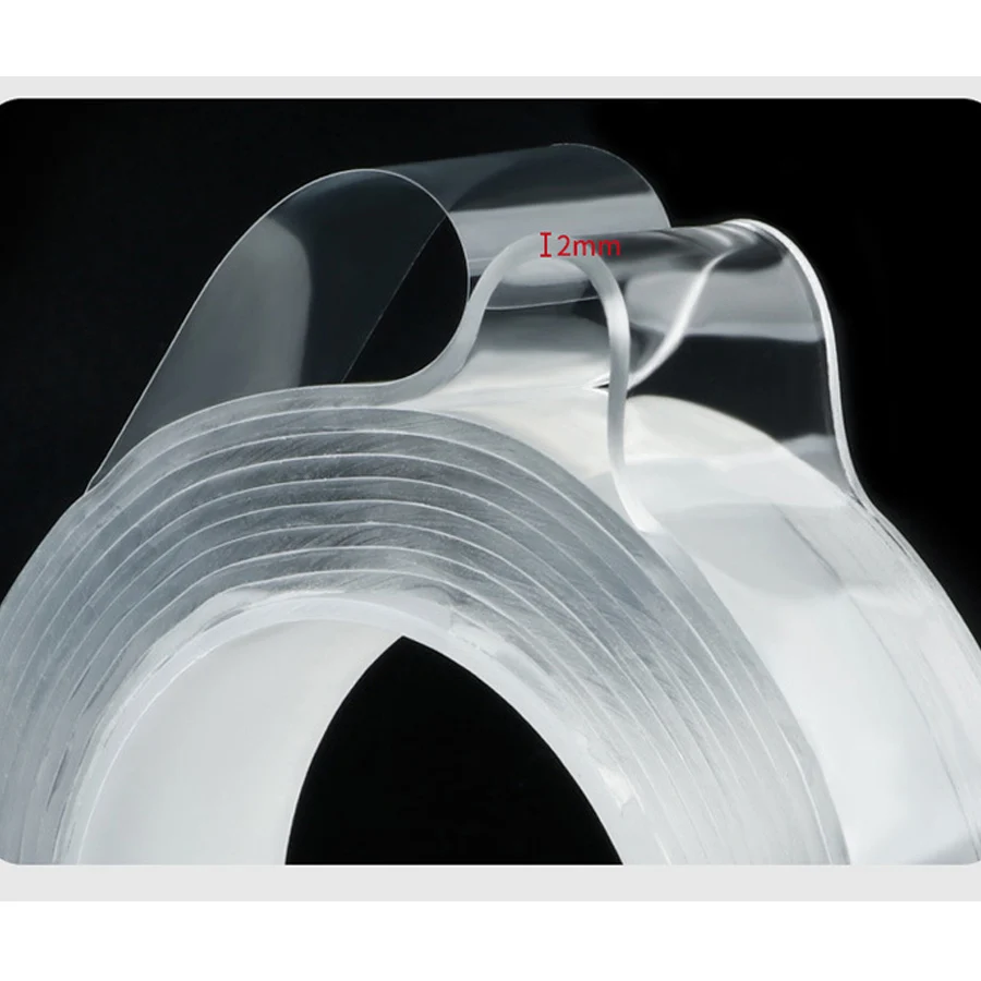 Прозрачный гелевый захват волшебная нано лента моющаяся двухсторонняя