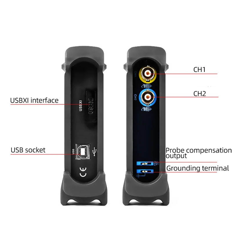 Hantek 6022BE USB цифровой осциллограф 48MSa 20 MHz/s 2 канальный Виртуальный используемый для