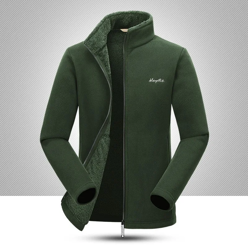 

New Product Men's Outdoor Double-sided Fleece Warmth Thick Sports Casual Jacket Large Size Fashion Men's Jacket Sweater