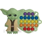 Игрушки-антистресс в стиле Звездных войн, популярные пузырьки, милые детские игрушки-Эспандеры Yoda для снятия стресса, детские игрушки-Эспандеры