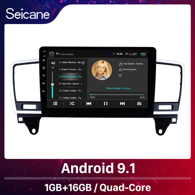 Автомобильное мультимедиа-устройство Seicane Android 9 1 дюймов для Mercedes Benz ML 2014 2015