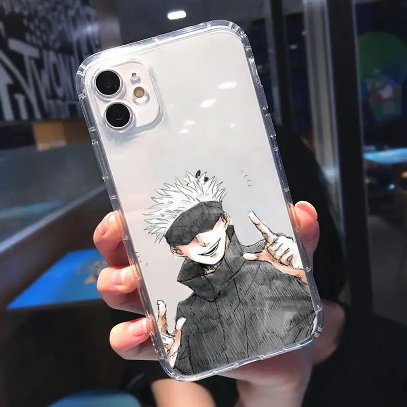 

Jujutsu Kaisen Phone Case Transparent soft For iphone 5 5s 5c se 6 6s 7 8 11 12 plus mini x xs xr pro max