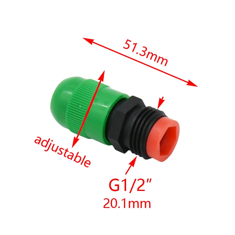 Мужской 1/2 &quotводяной разбрызгиватель Регулируемый фонтан сопла 360 градусов