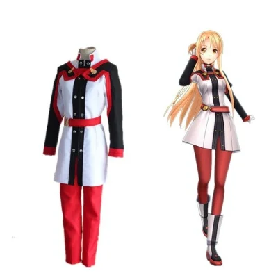 Костюм для косплея из аниме Искусство меча милая девушка Юки юуки Асуна с