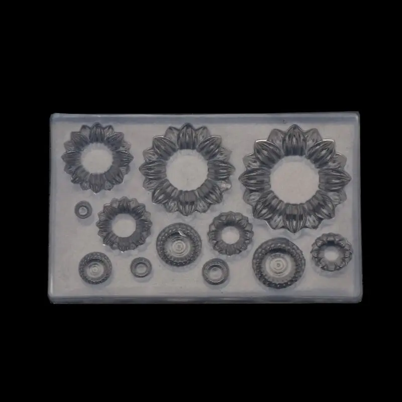 

Slilcone UV Resin Mold Sunflower Earrings Pendant Bracelets Mold Jewelry Tools
