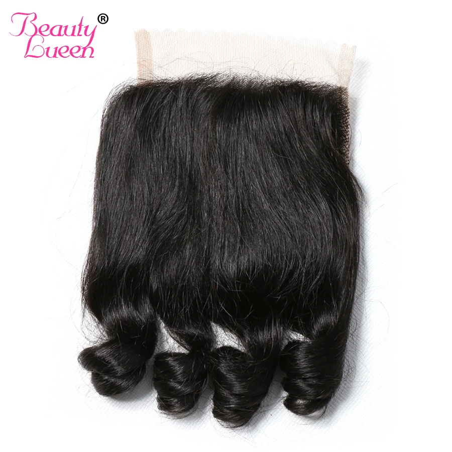 Волнистые волнистые волосы 3 пучка с закрыванием бразильские пучки не Реми