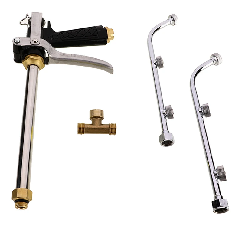 

6 Holes Nozzle Spray Gun Agricultural Stainless Steel Atomizing Sprayer Nozzle Spray Gun Garden Irrigation Spray Fruit Tree
