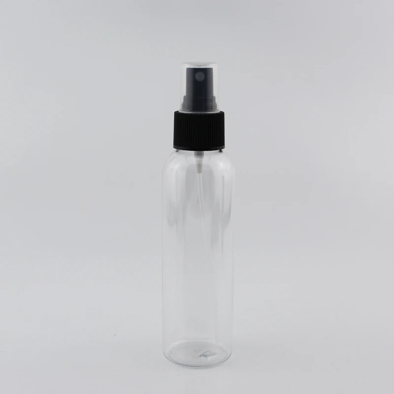 Clear Bottle Black 120 мл X 40 черный распылитель воды пустой пластиковый косметический флакон, 120cc флакон духов - Цвет: Clear Bottle Black