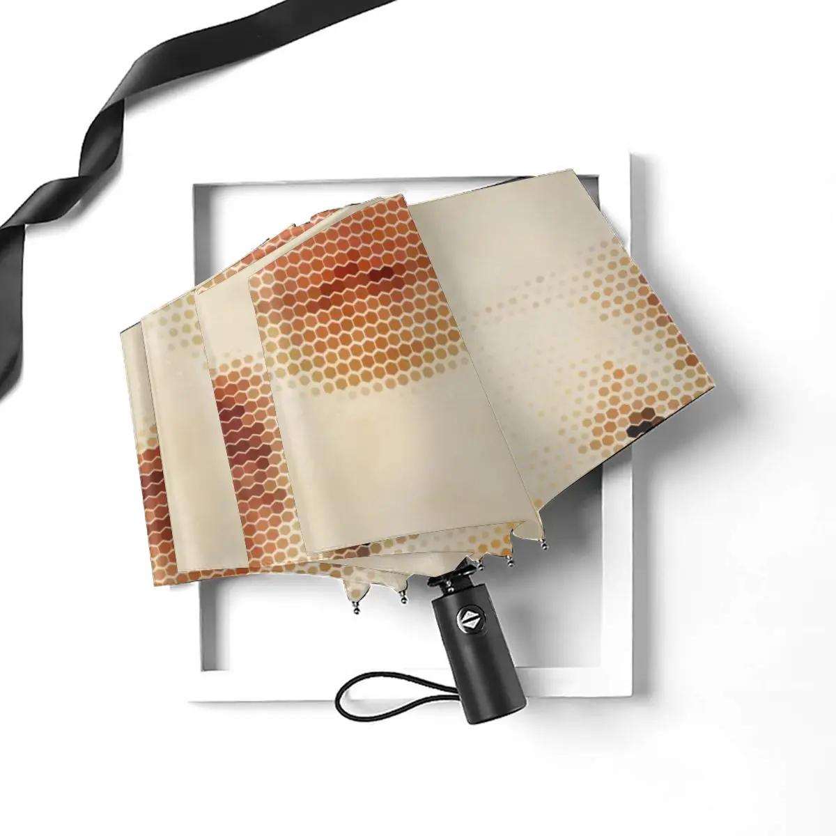 Economici Pig Ritratto Di Forme Geometriche Antivento Automatico Pieghevole Invertito Ombrello Portatile Paraguas Per Uomo Donna