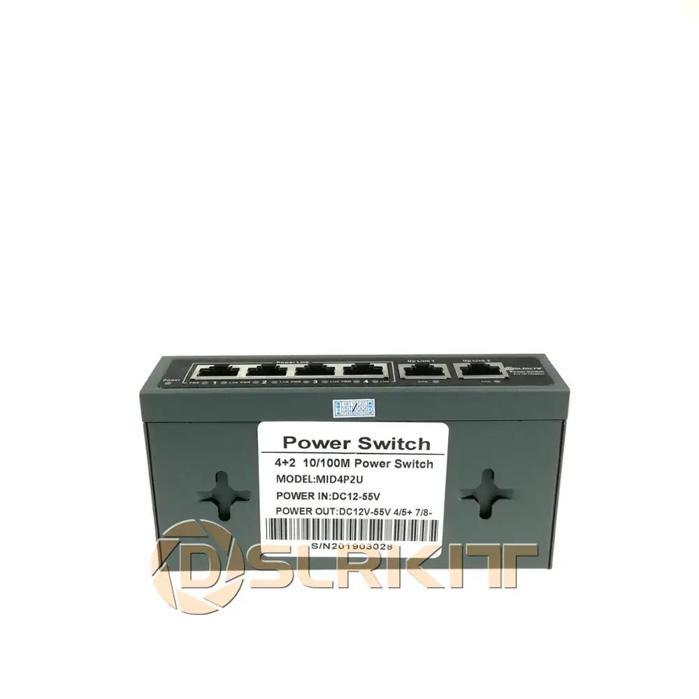 DSLRKIT Инжектор Power Over Ethernet 5 портов 4 переключателя PoE без адаптера питания |