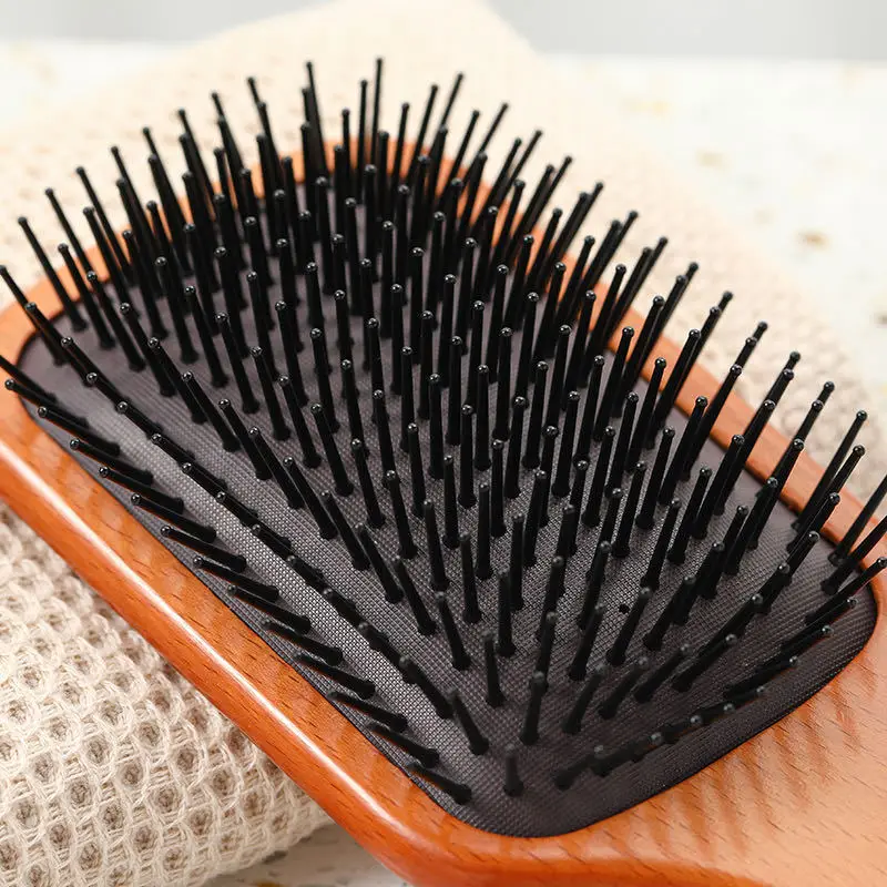 

1PC Wood Comb Professional Healthy Paddle Cushion Hair Loss Massage Brush Hairbrush Comb Scalp Hair Care Healthy Hair Brush