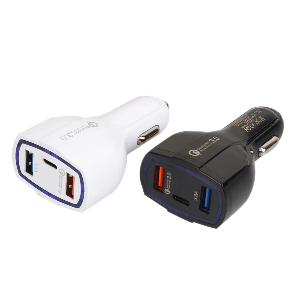 Universal 12V USB Charger Black Mini Quick Charge and Cigarette 2 Twin Port Plug Car Socket | Автомобили и мотоциклы