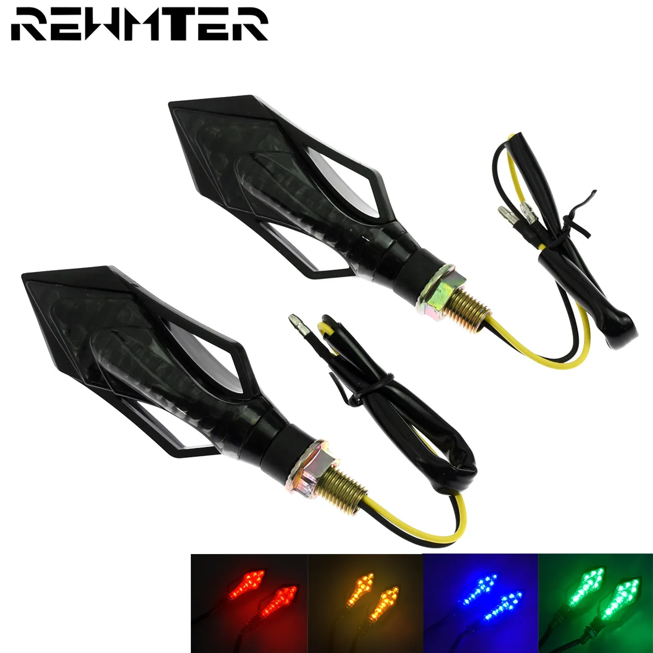 2 шт. 12 светодиодных индикаторов поворота мотоцикла универсальная лампа для Harley