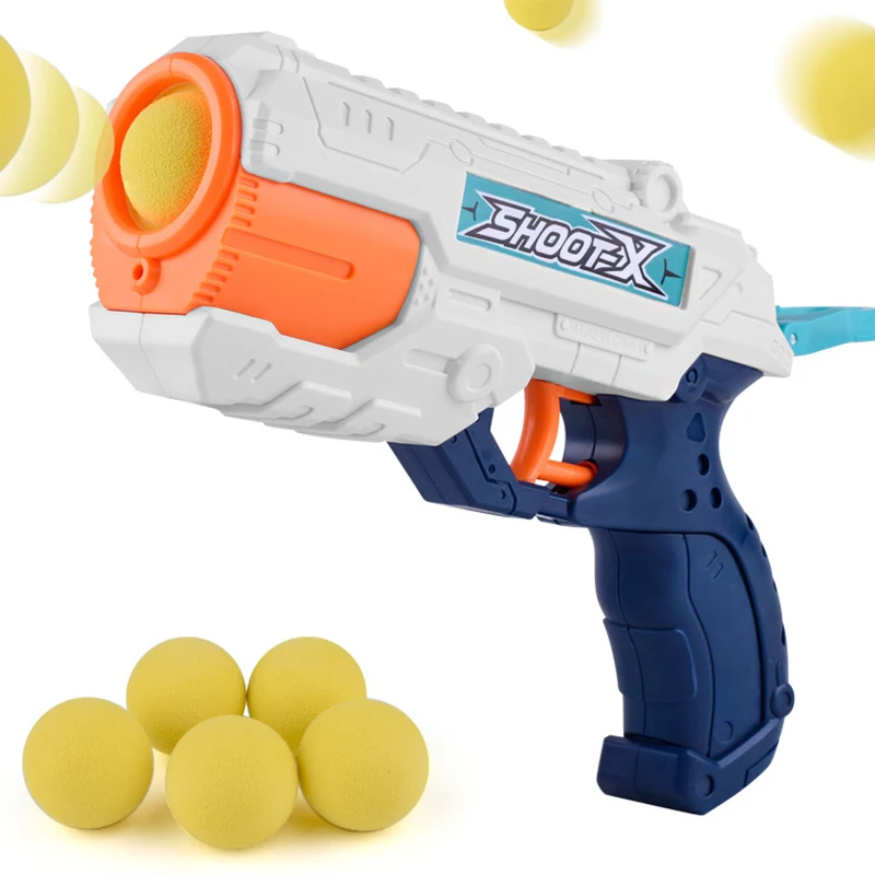 Toy gun Двойное назначение сквирт пистолет Дети летние пляжные игрушки водяной пистолет безвредная игрушка Боулинг пистолет поддельный пистолет с пятью шарик эва пены - Цвет: Toy gun