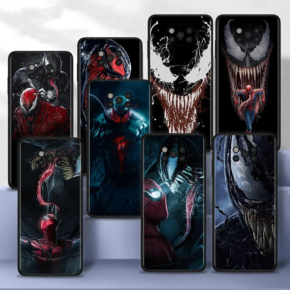 

Phone Case for Xiaomi Poco X3 NFC M3 Pro 5G F3 GT Pocophone F1 Coque Fundas for Poco X3 NFC Back Cover Marvel Venom Shell Capa