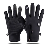 warm fleece touchscreen winter gloves men women cycling gloves windproof waterproof touch screen full finger ski riding gloves