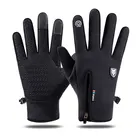 Теплые флисовые Зимние перчатки для сенсорных экранов для мужчин и женщин велосипедные перчатки ветрозащитные водонепроницаемые перчатки для сенсорных экранов с закрытыми пальцами лыжные перчатки для верховой езды