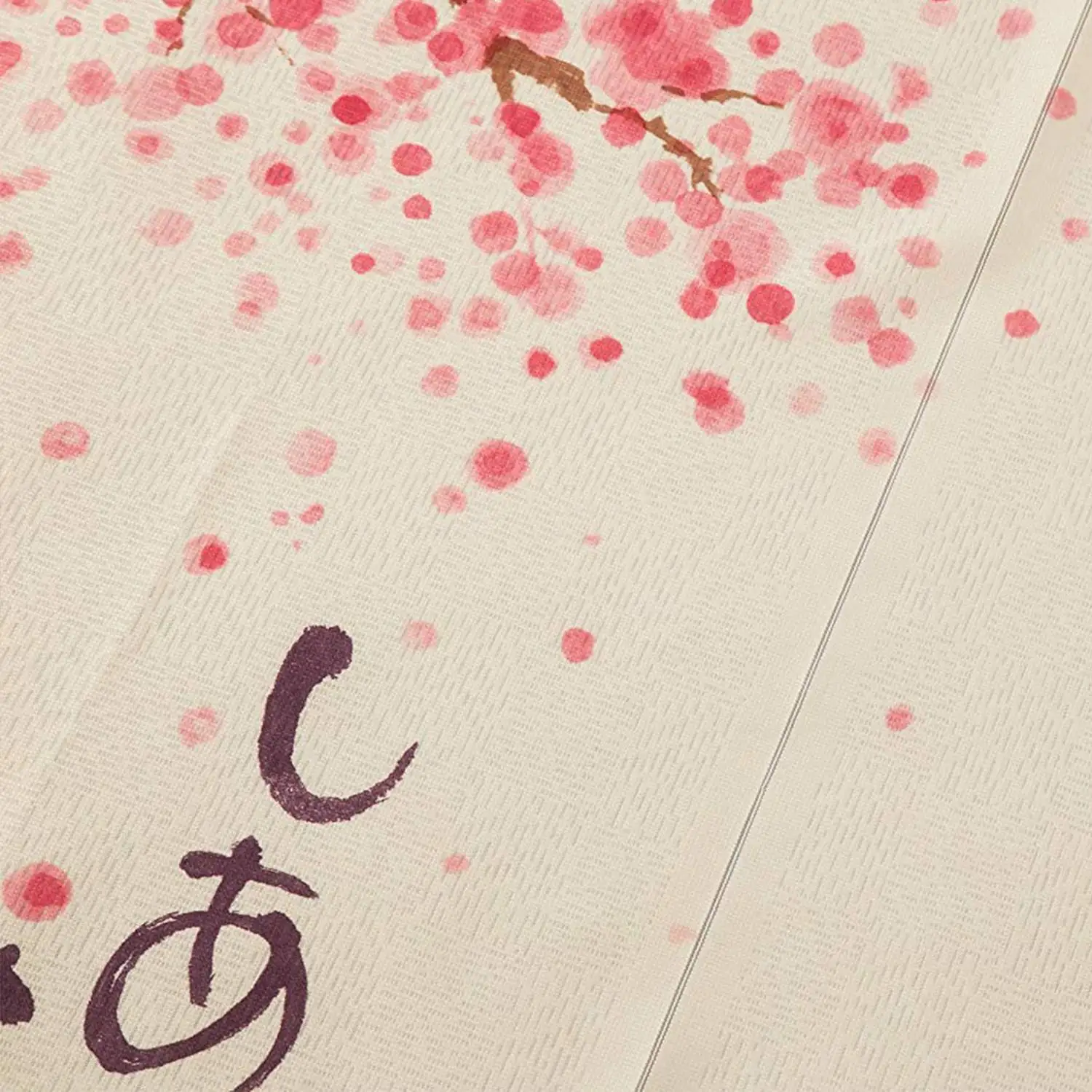 Занавеска в японском стиле 85X150 см Happy Dogs Cherry Blossom | Обустройство дома