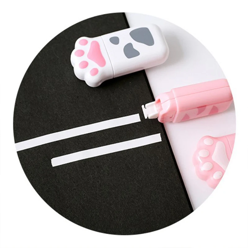 

Cat Claw Portable Correction Tape Kawaii White Out Corrector Promotional Gift Stationery Student Prize School Office Supply