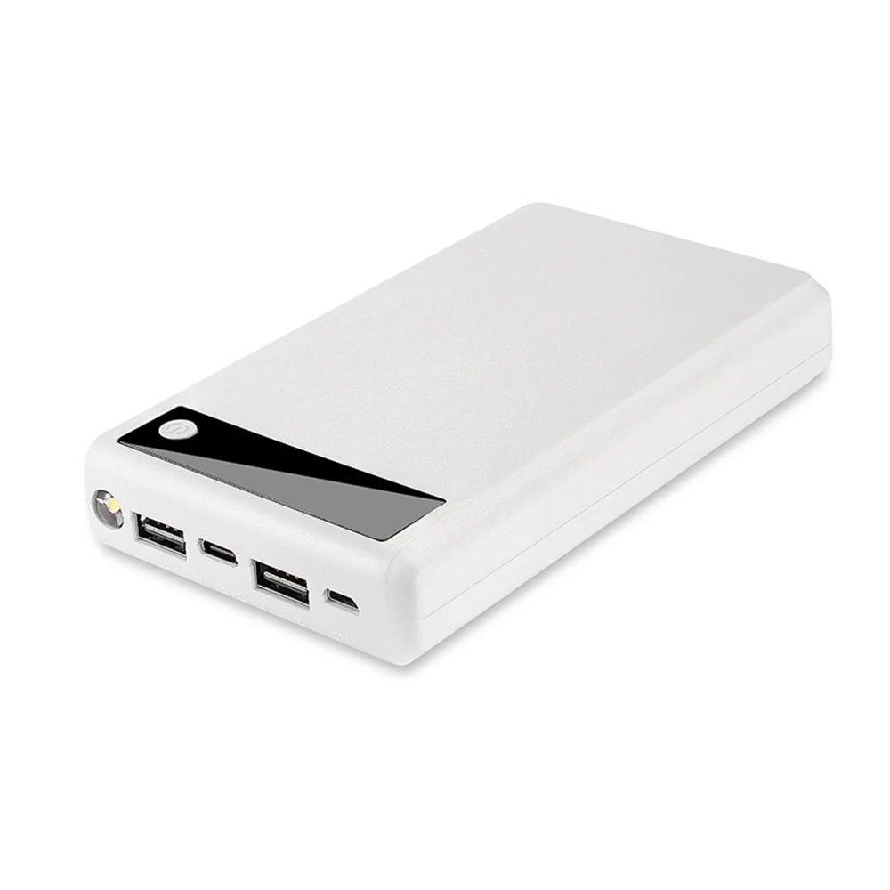 5V Dual USB Автомобильное зарядное устройство 6*18650 Мощность банк Тип C Батарея коробка