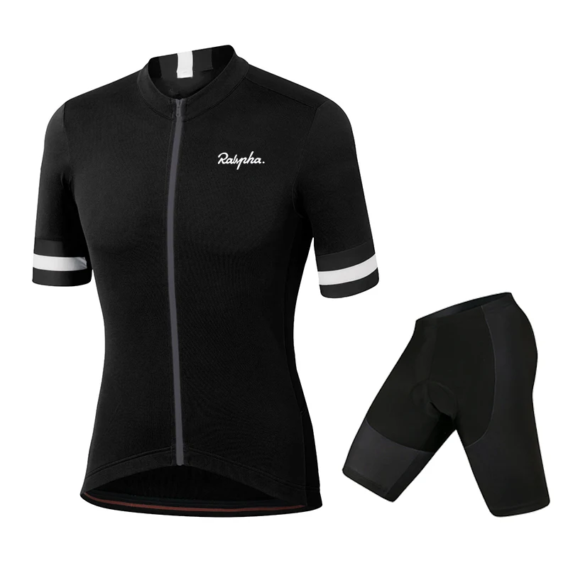 

2021 Ralvpha Pro Team Cycling Jersey Set Women Summer Bike Clothes MTB Ropa Ciclismo Bicycle Uniforme Maillot Quick Dry 19D Pad