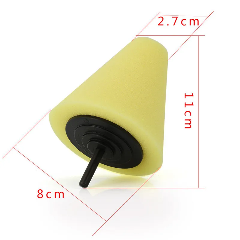Useful Car Polishing Burnishing Foam Sponge Tyres Wheel Hub Tool Machine Cone-shape Disk Auto Storage Accessories Dropship | Автомобили и