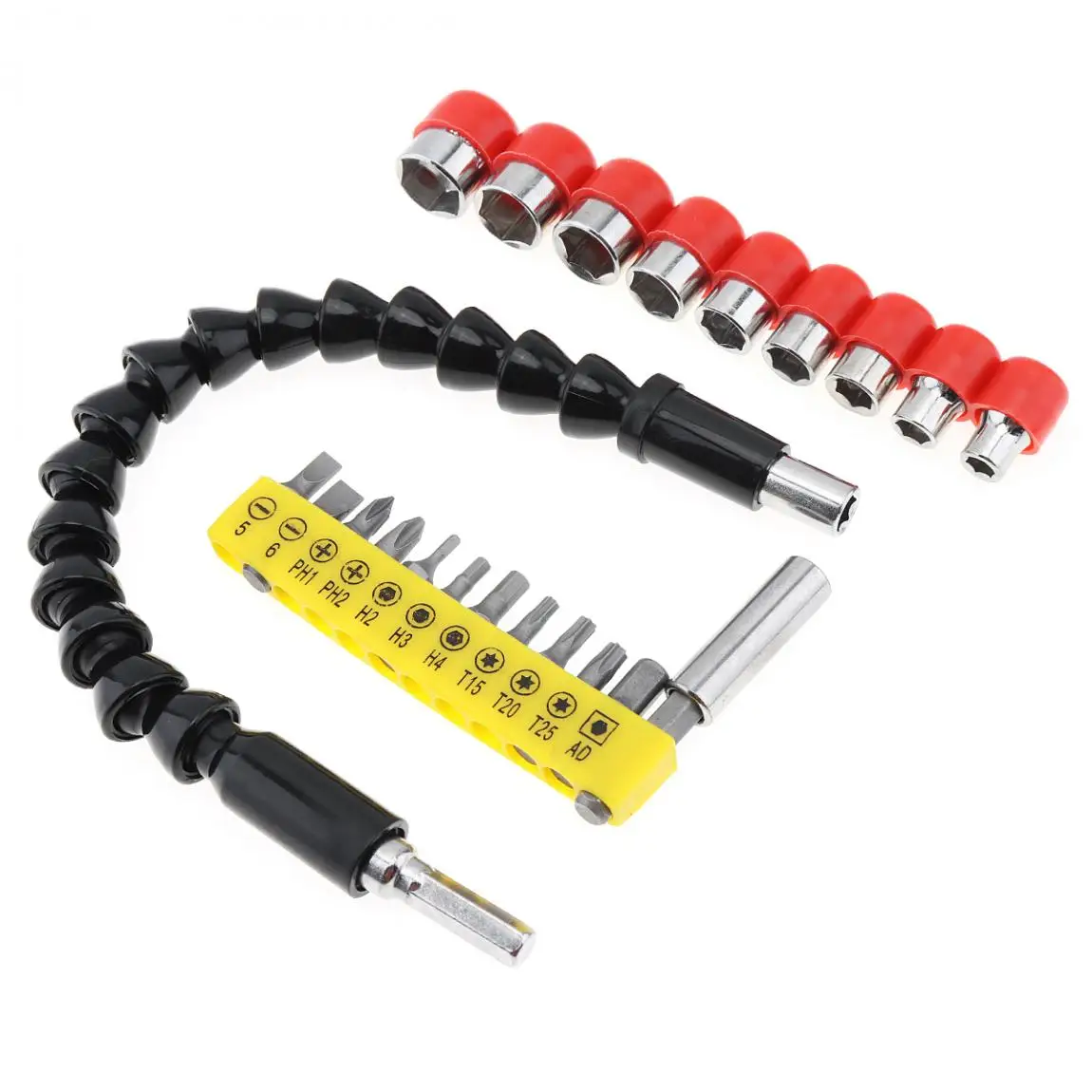 

22pcs/lot Electric Drill Accessories Universal Flexible Shaft/High Hardness Batch Head /Electric Drill Bit Sleeve Combinatio