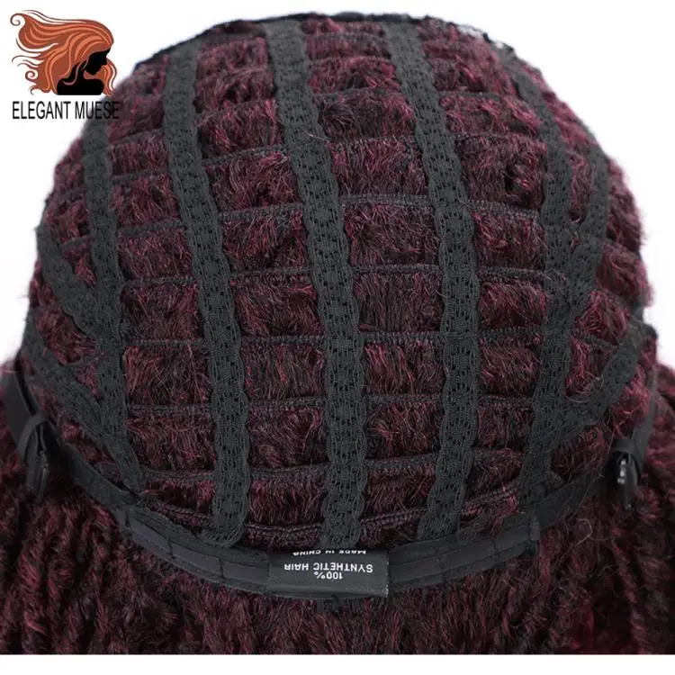 Elegant MUSES короткие синтетические парики для Для женщин 6 дюймов длинные мягкие Faux locs волосы парик с эффектом деграде(переход от темного к черный жук, вязанные крючком парики из косичек