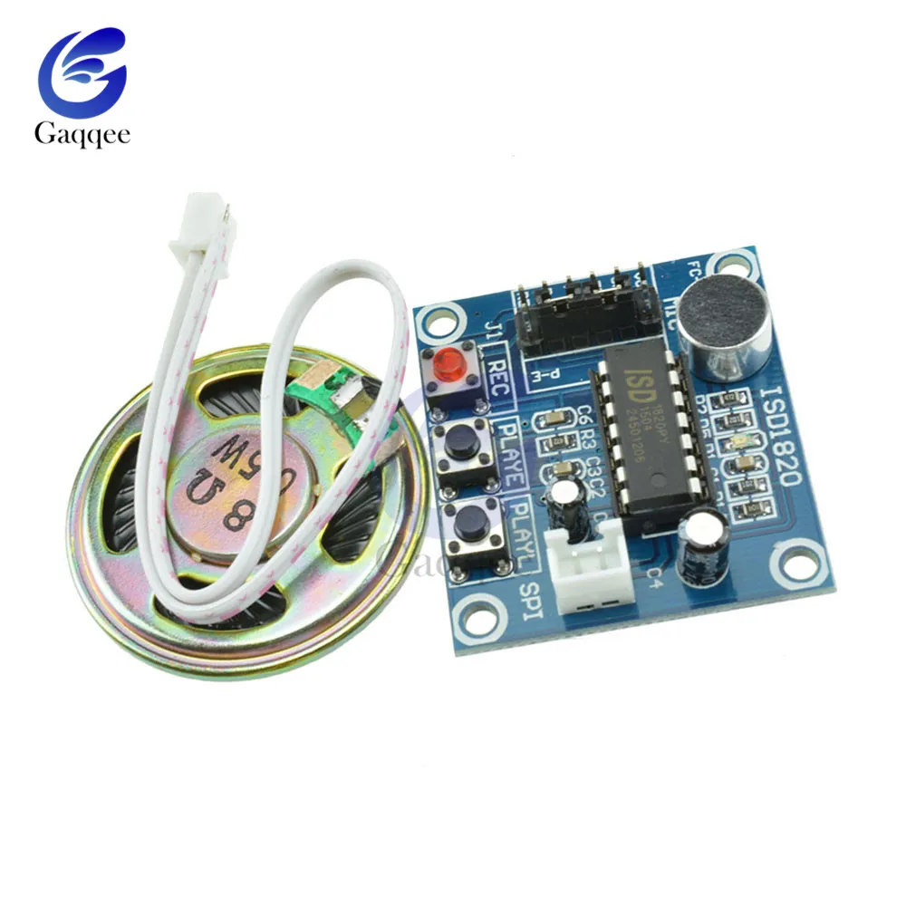 ISD1820 звуковая Запись голоса Модуль воспроизведения Микрофон Звук Аудио