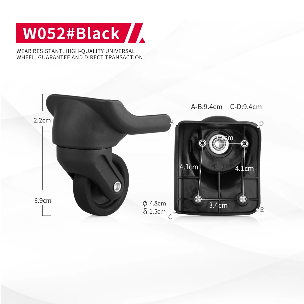DILONG W052 Travel Suitcase Accessories Wheels Trolley Case Replacement Repair Caster Practical Universal Wear-resistant Wheel