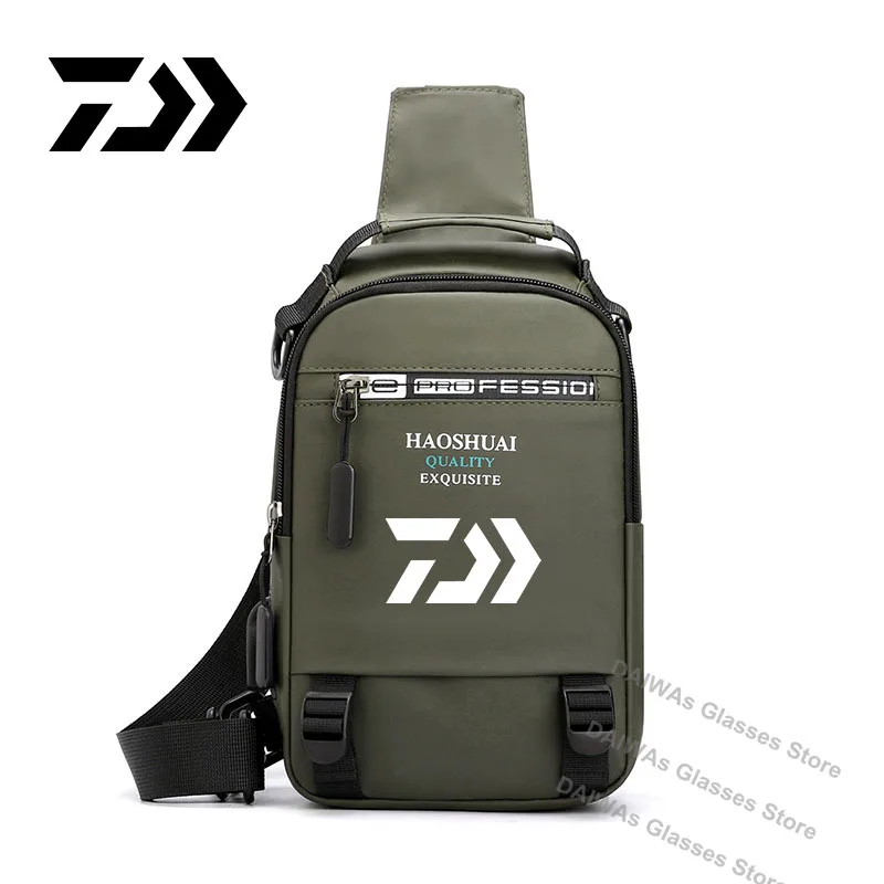 

Daiwa Fashion Fishing Sling Bag Men Outdoor Hiking Camping Shoulder Bag Hunting Fishing Trekking Chest Sling Molle Backpack