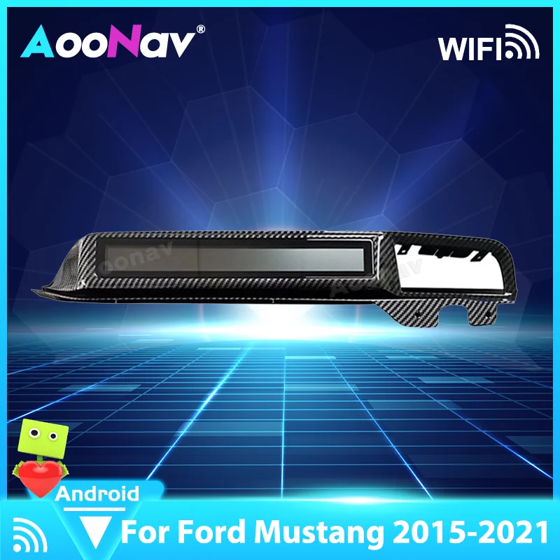 

Приборная панель автомобильного приборной панели для Ford Mustang 2015 2016 2017 2018 2019-2021, мультимедийный ЖК-экран на Android для Co-pilot Racing